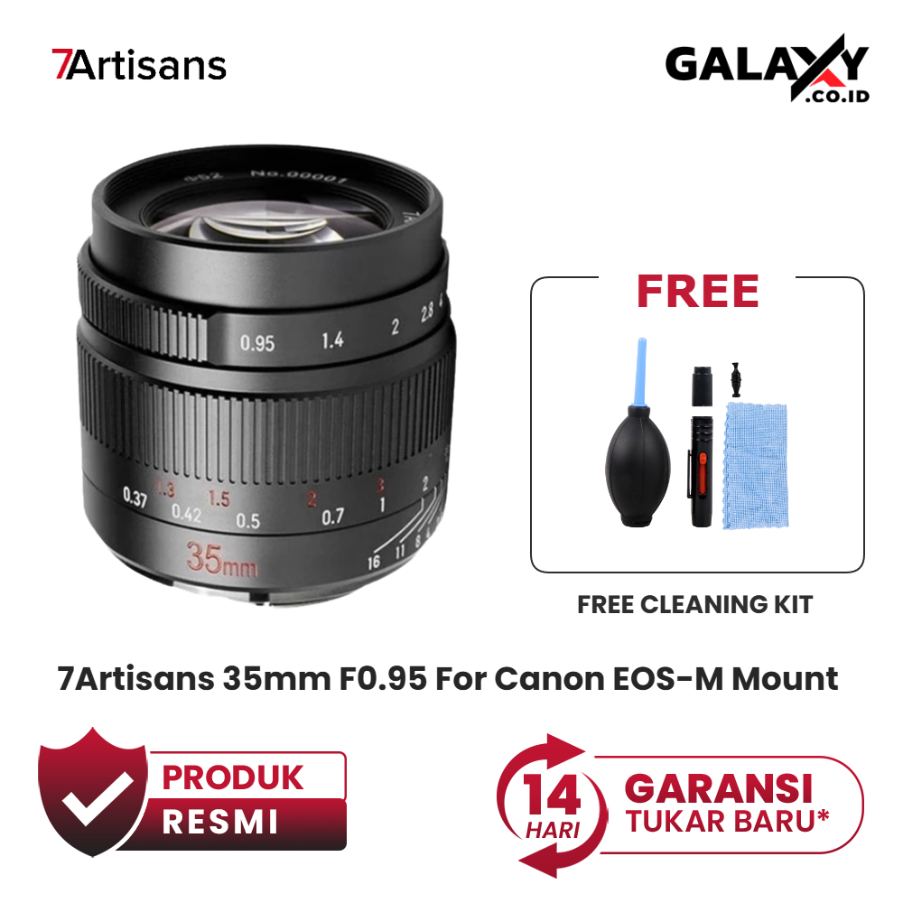 Lensa 7Artisans 35mm F0.95 For Canon EOS-M Mount