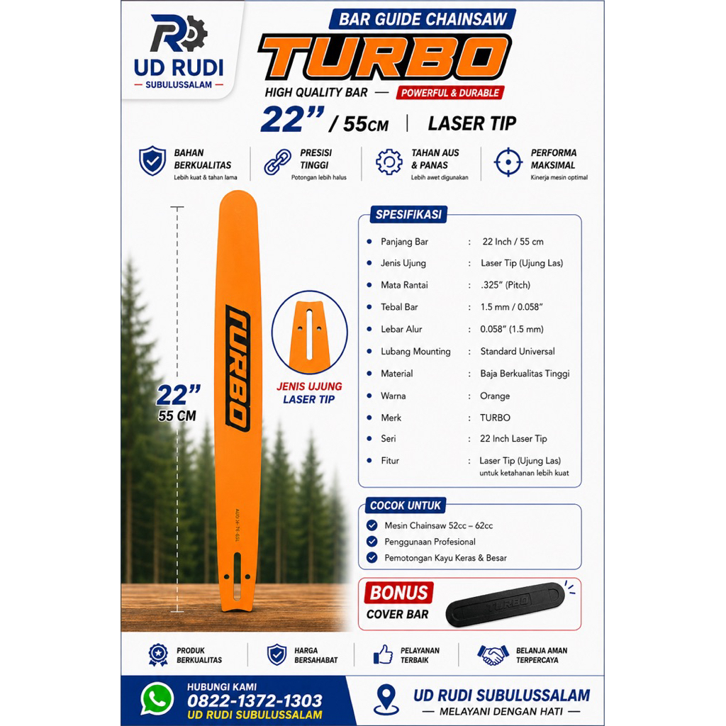 BAR BAJA CHAINSAW 22 TURBO (ORIGINAL )