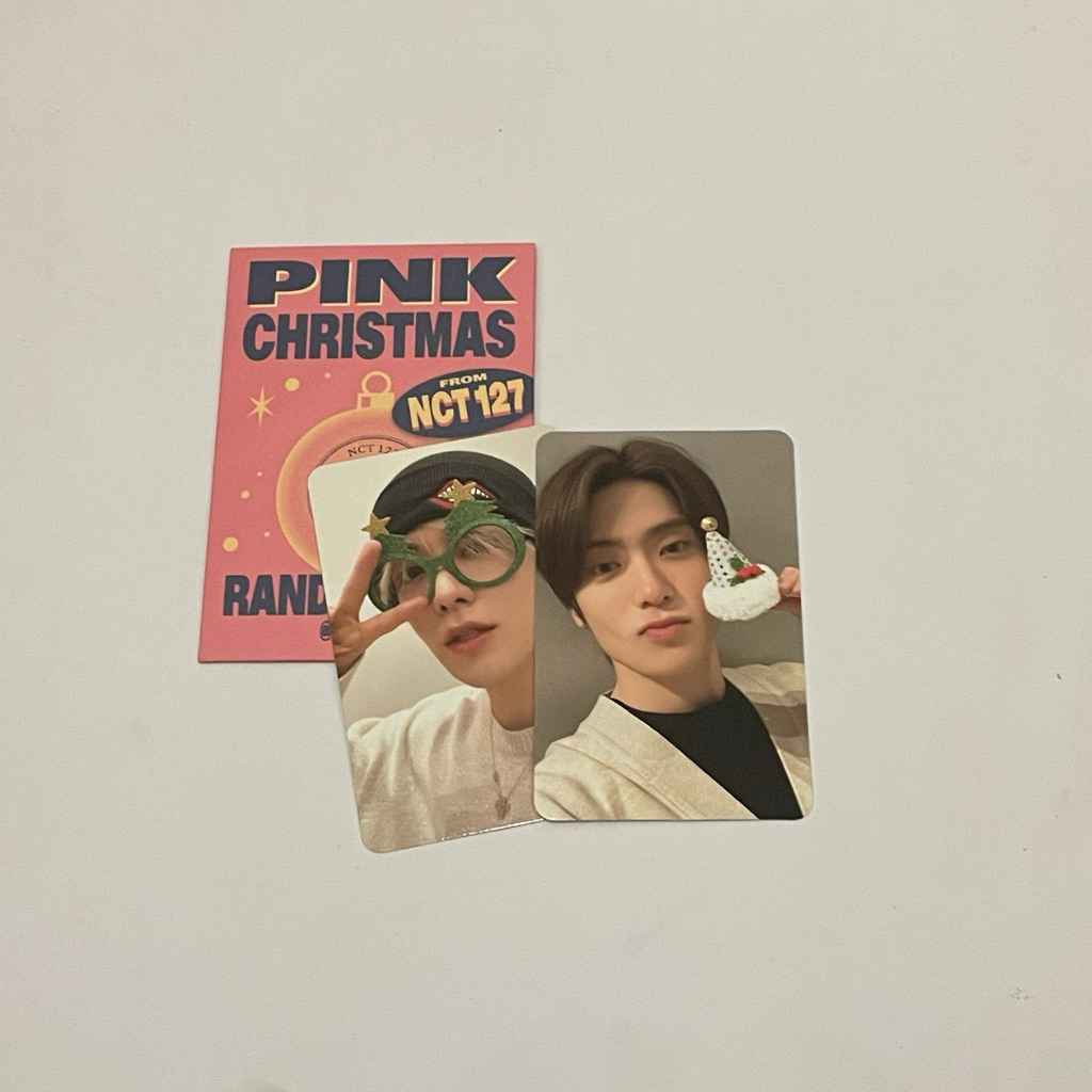 photocard random pack nct 127 pink christmas jaehyun yuta unsealed