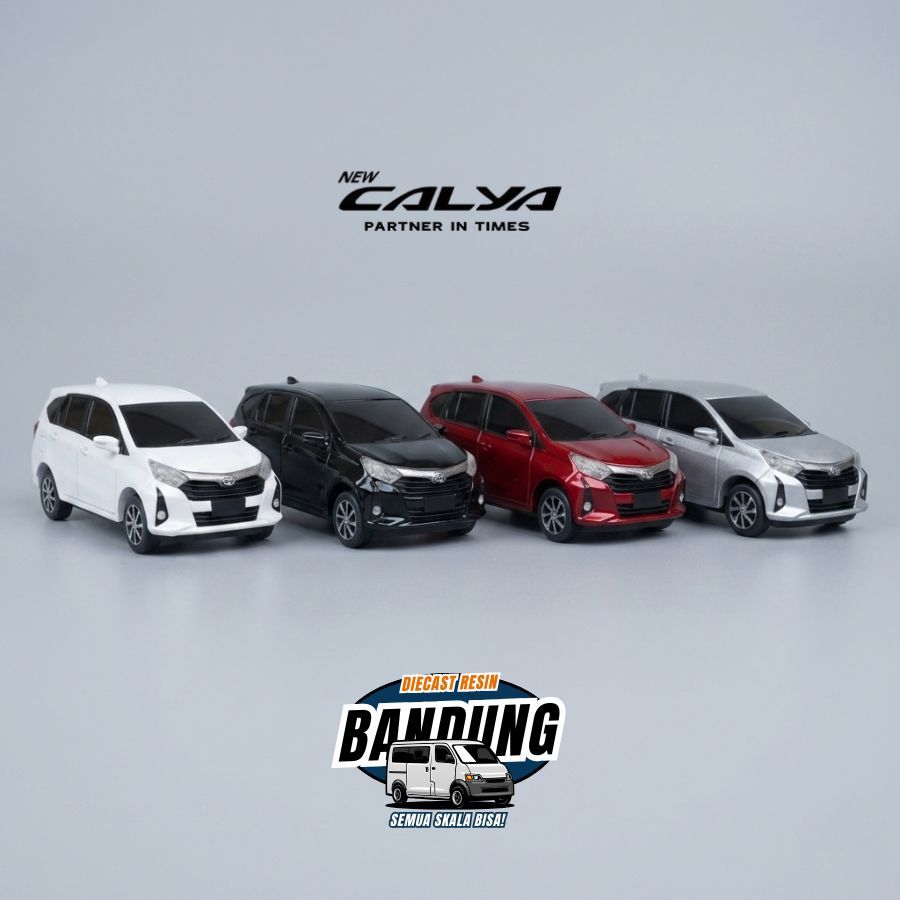Resin 64 || Miniatur Toyota Calya 2019 Skala 1:64 Bisa Custom warna & plat