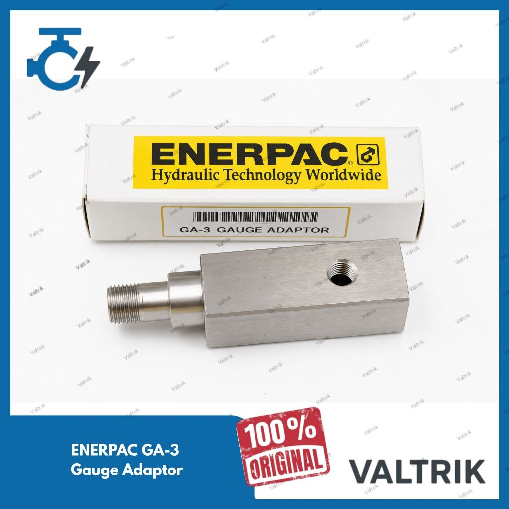 Hydraulic Gauge Adapter Enerpac GA-3 Adaptor Pressure Gauge Hydraulic High Pressure