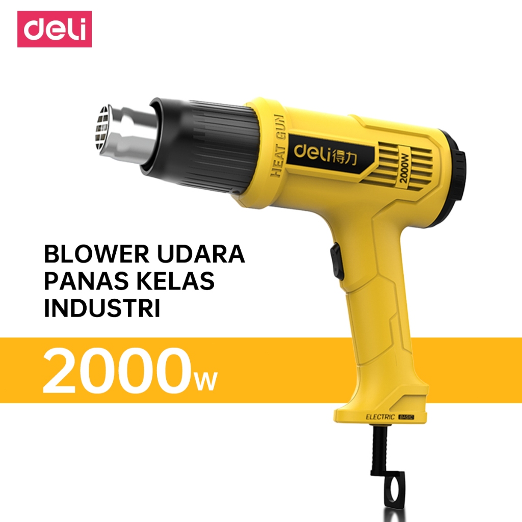 Deli Hotgun 2000W Alat Pemanas Serbaguna dengan Daya Tinggi 2000W - Pemasangan Vinyl Stiker Otomotif