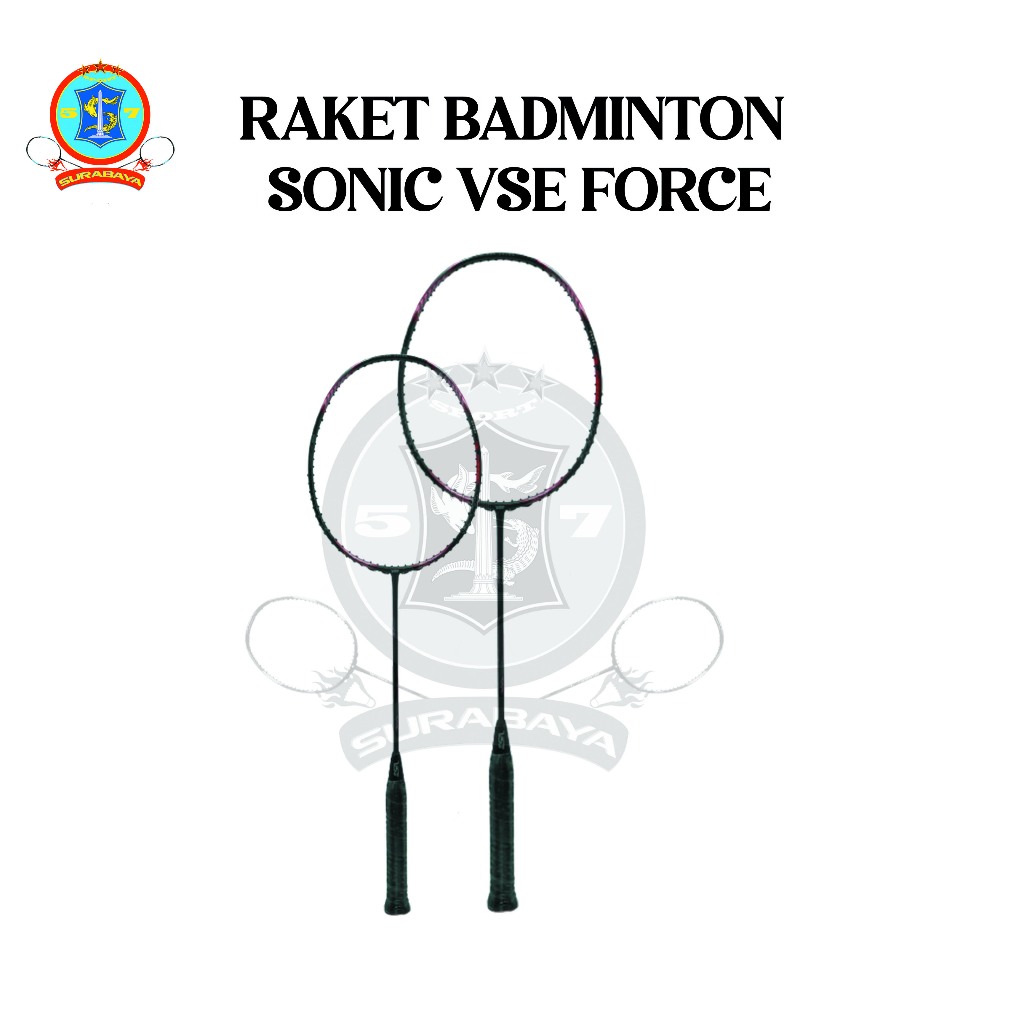 Raket Badminton VSE Sonic Force Bonus Grip Handuk