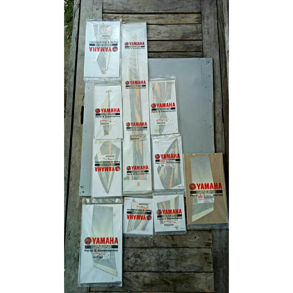 STRIPING STIKER STICKER F1ZR FIZR 2004 BIRU PUTIH ORIGINAL ORI