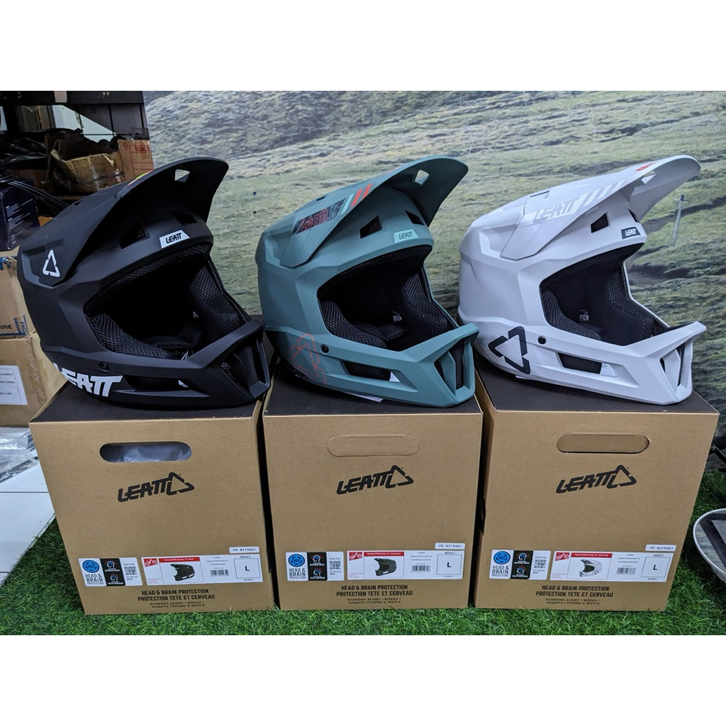 HELM / HELMET FULL FACE SEPEDA LEATT GRAVITY 1.0 Downhill/BMX/Enduro Bike Helmet