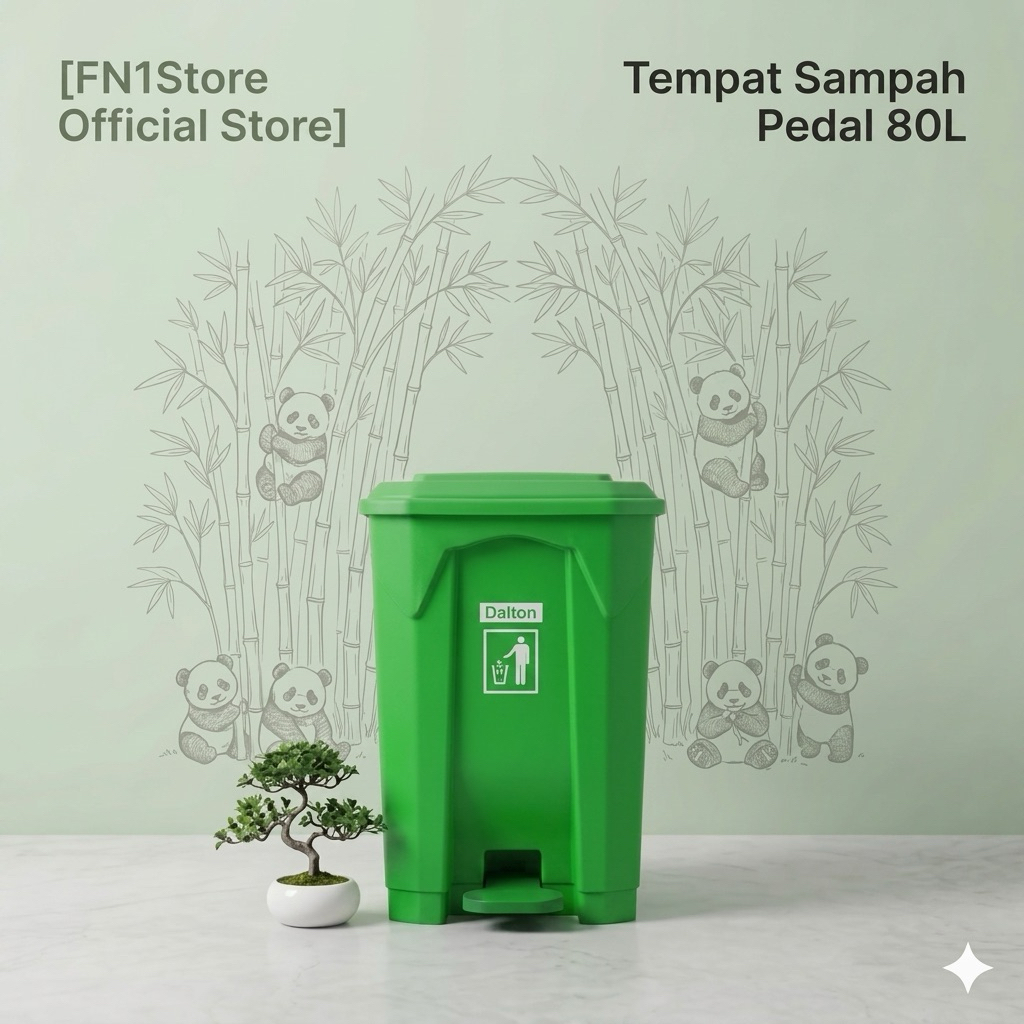 Tempat Sampah Pedal 80L (DALTON)