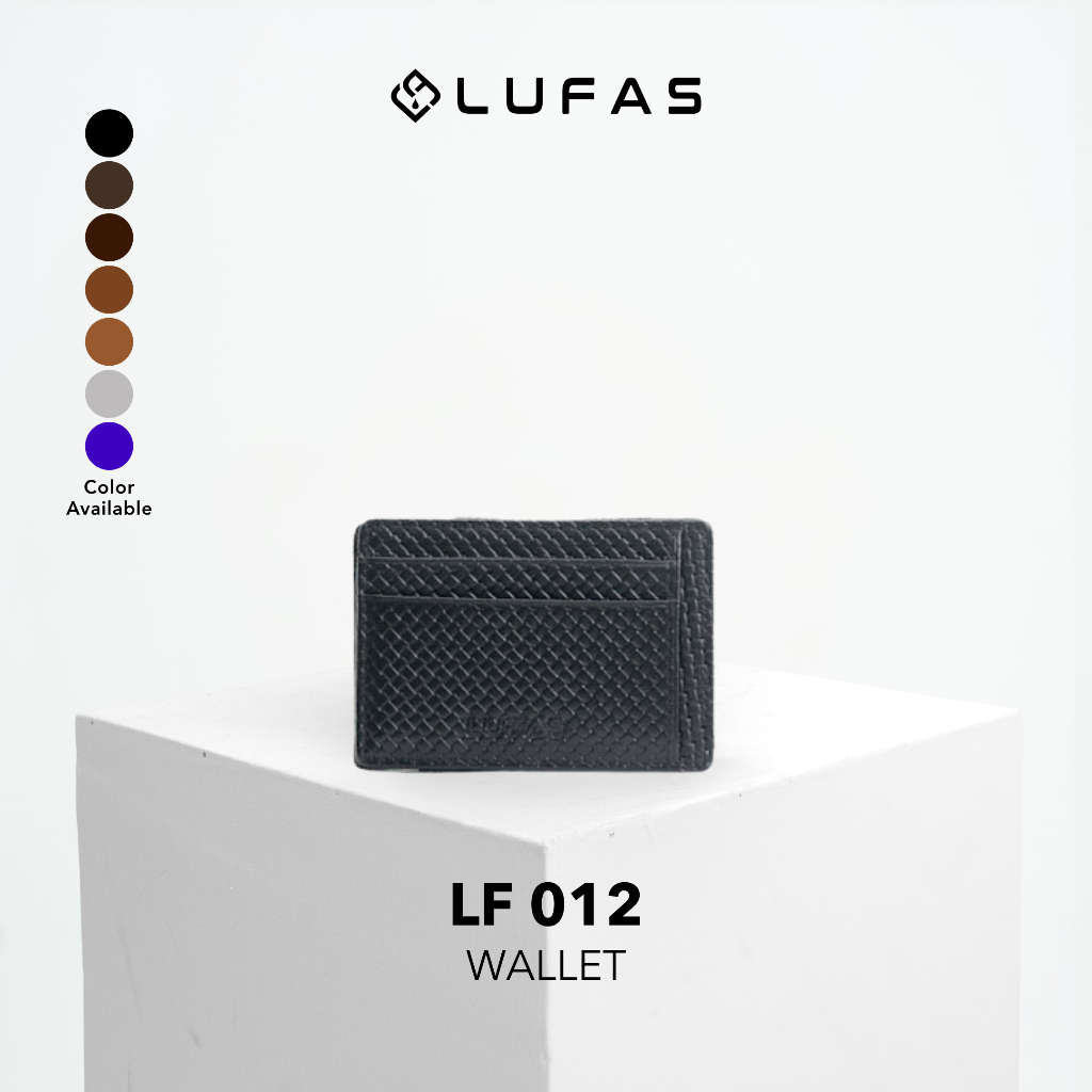[LF012] LUFAS Dompet Lipat Wanita Pria / Dompet Magic / Mini Leather Wallet Kulit  Sapi Asli Elegan