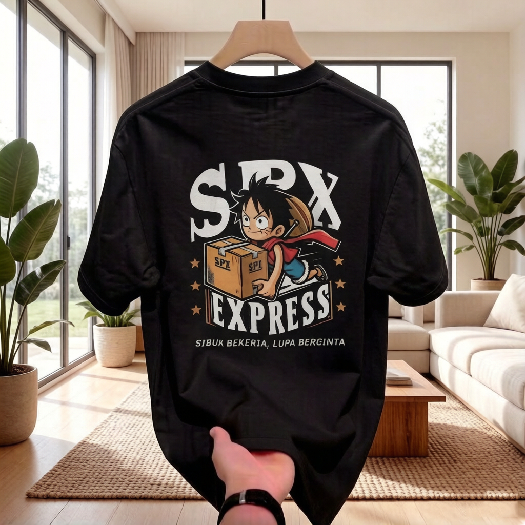 Kaos Kurir Paket Shopee SPX Express Kaos Distro Keren Baju Distro Katun