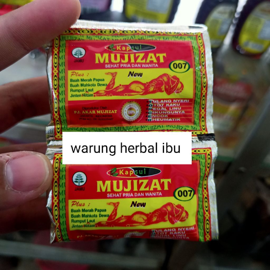 kapsul herbal asam urat dan reamatik MUJIZAT 007 original