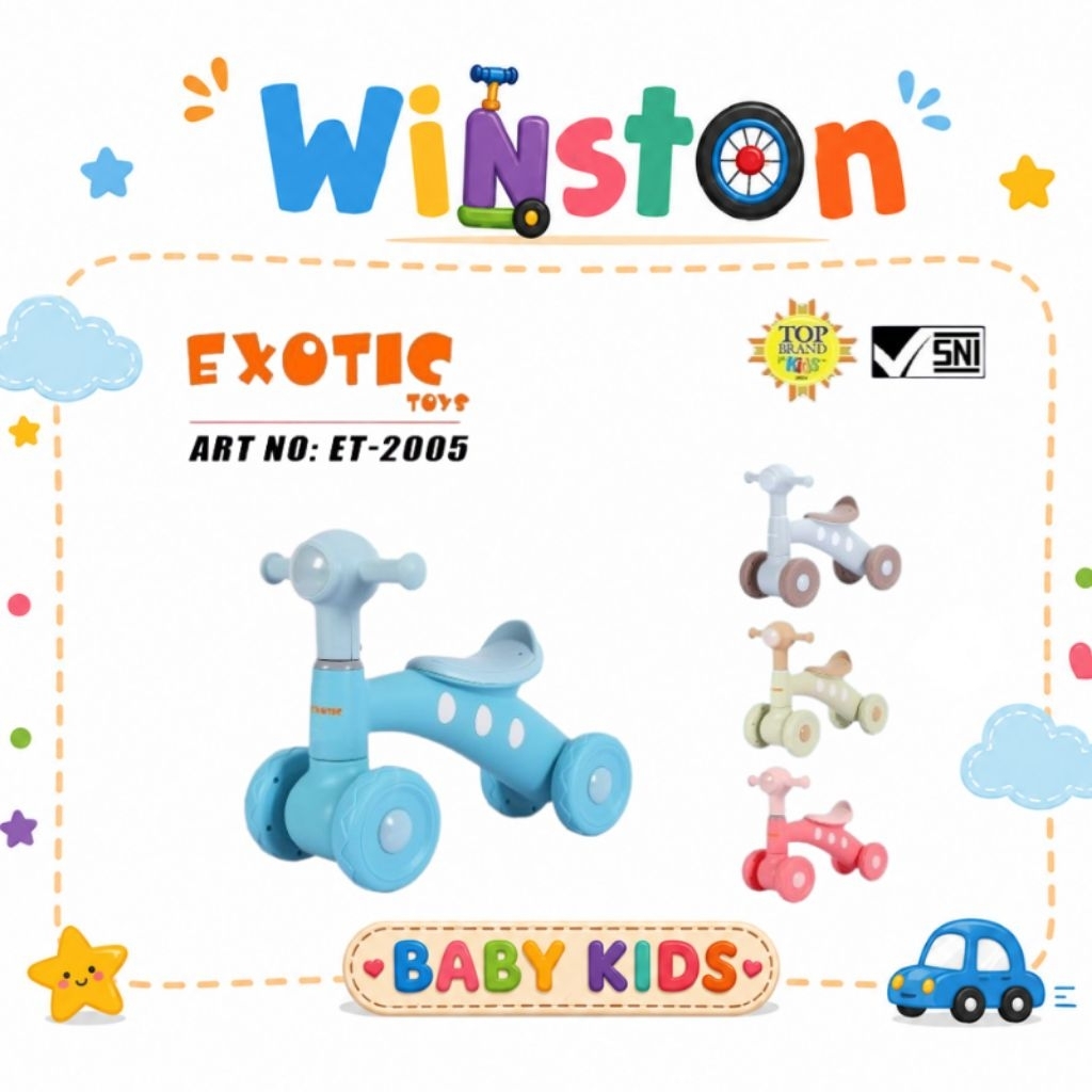SEPEDA ANAK BALANCE BIKE EXOTIC ET 2005/ET 2003/ET 2008/ET 3107/ET 2129 / ET 2132