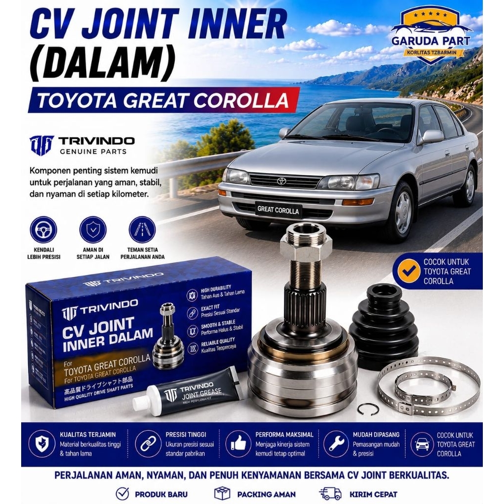 CV JOINT INNER (DALAM) TOYOTA GREAT COROLLA