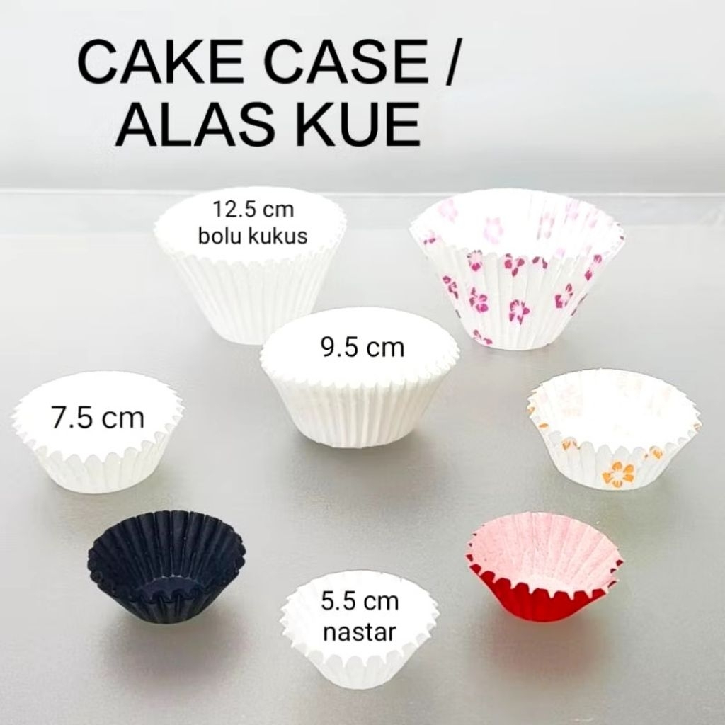CUP CAKE FORA 9,5 CM ISI 1000 PCS / KERTAS BOLU KUKUS FOOD GRADE MOTIF / PUTIH