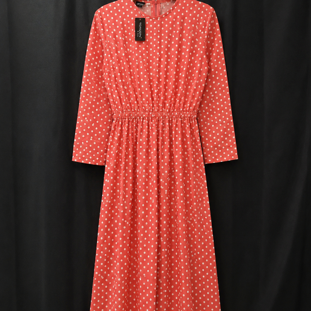 [NEW] Jumpsuit Polka Lengan Panjang | Long Jumpsuit Coral Wanita Dewasa | by Preluvcy