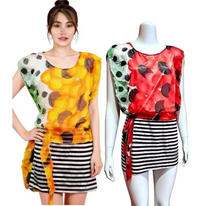 MINI DRESS CHIFFON MIX KAOS