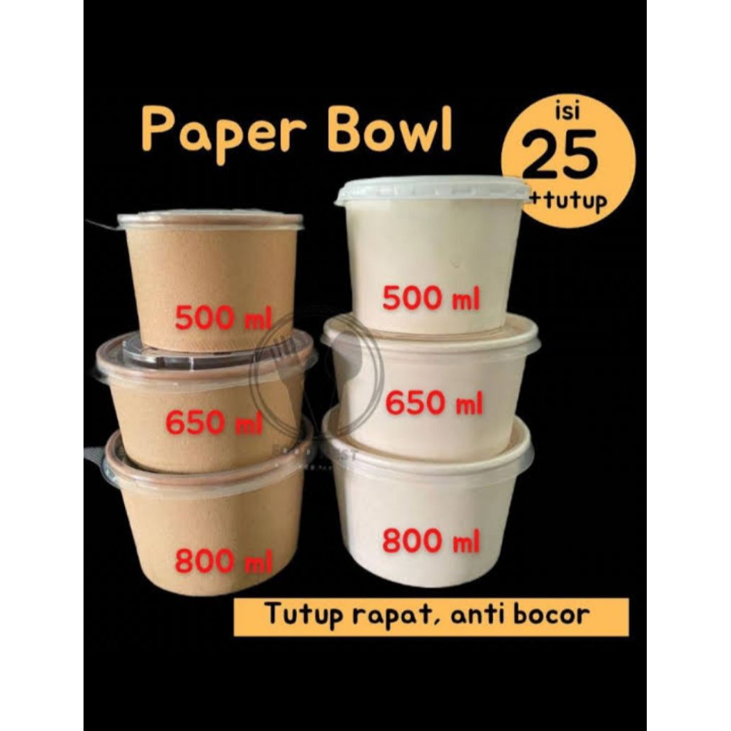 paper bowl / rice bowl / tempat nasi
