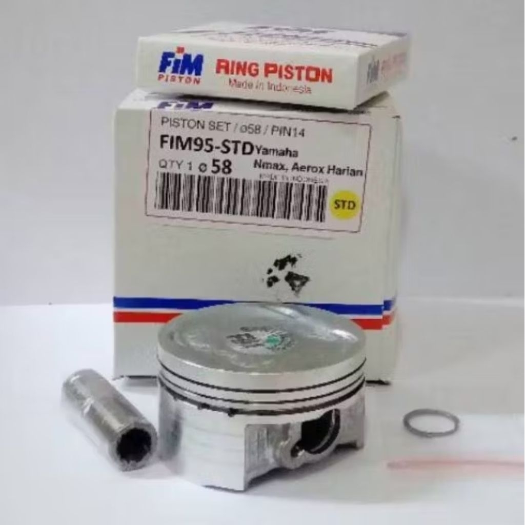 PISTON KIT FIM 95 NMAX 155 AEROX 155 STD 50 100 150 200 piston set federal izumi original