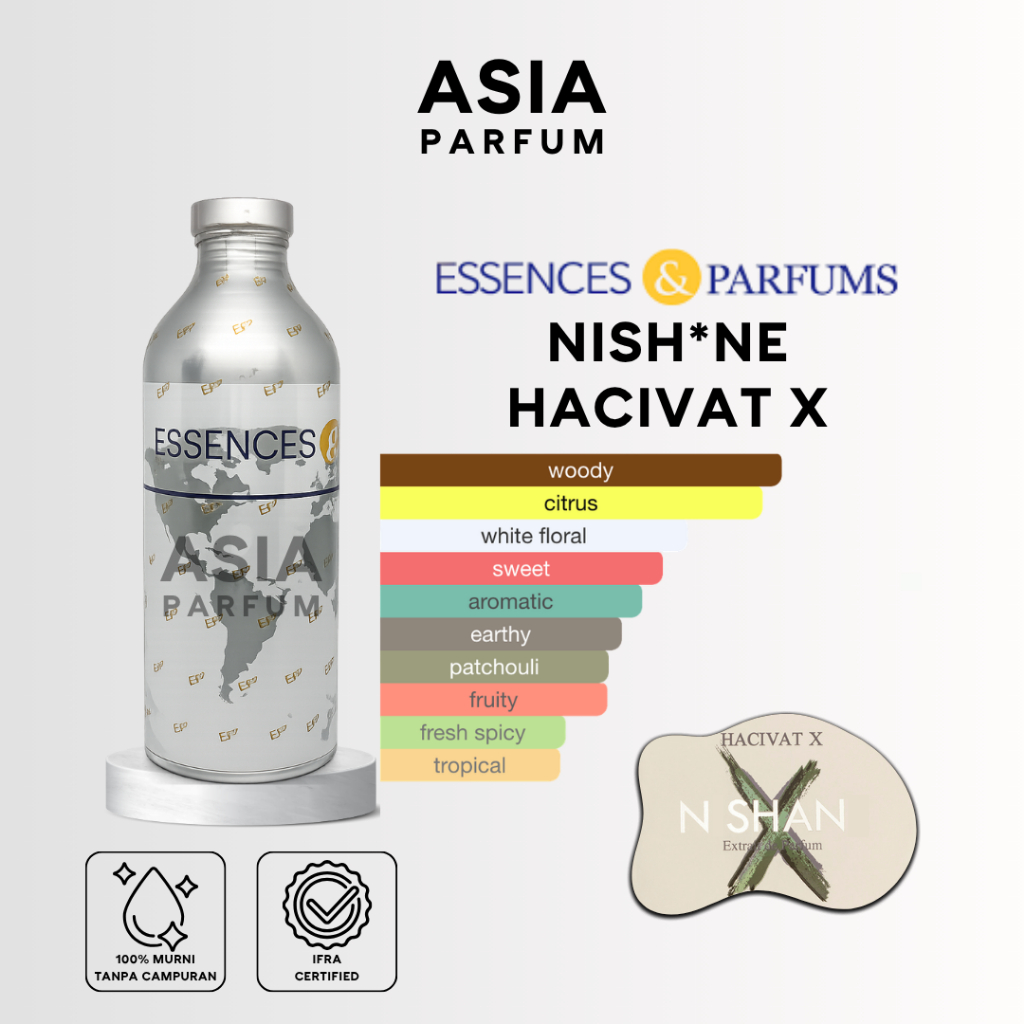 ESSENCES & PARFUMS HADRIEL X 86897 - BIBIT PARFUM NSHN HACIVAT X GRADE A - SEGEL & REPACK 100G