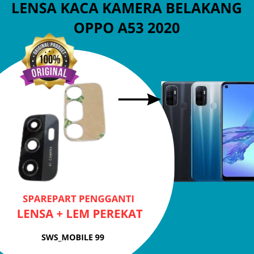 Kaca pengganti Lensa Kamera Belakang OPPO A53 2020