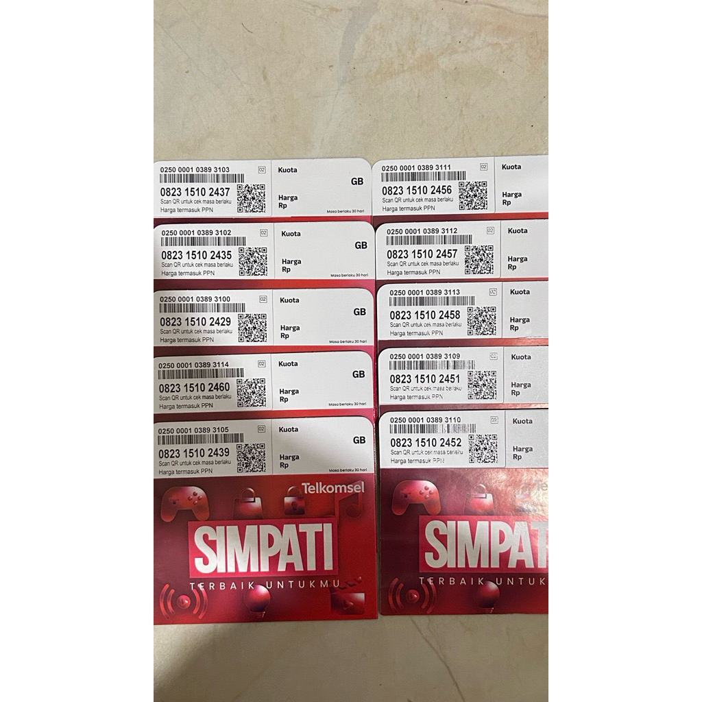 Kartu Perdana Telkomsel Simpati 3GB Kuota Internet