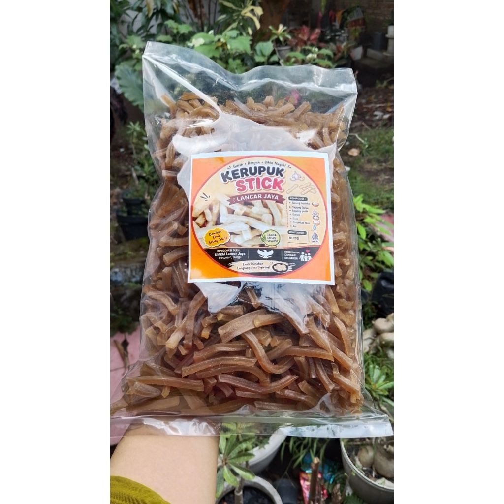 kerupuk stik tahu mentah istimewa 250grm