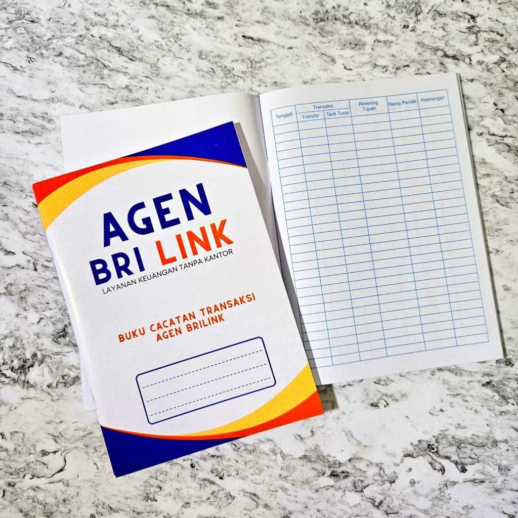 BUKU CATATAN TRANSAKSI AGEN BRILINK / BUKU KAS BRILINK