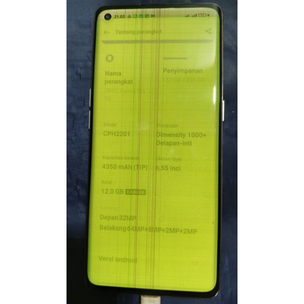 Oppo Reno 5 pro 5g ram 12 minusan