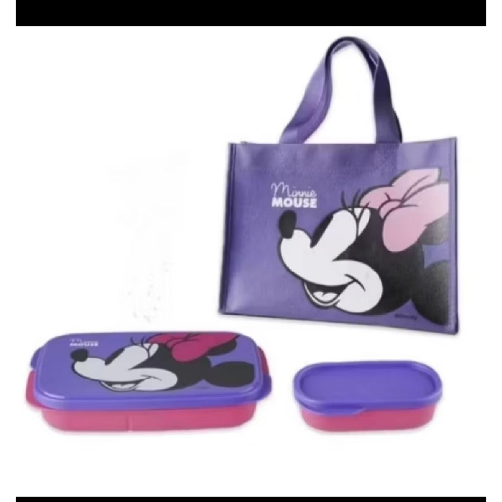 minnie lunch set tupperware