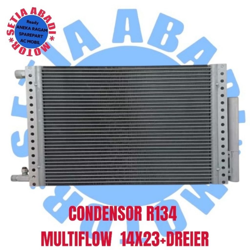 condensor kondensor AC mobil universal R134 MULTIFLOW 14X23+DREIER