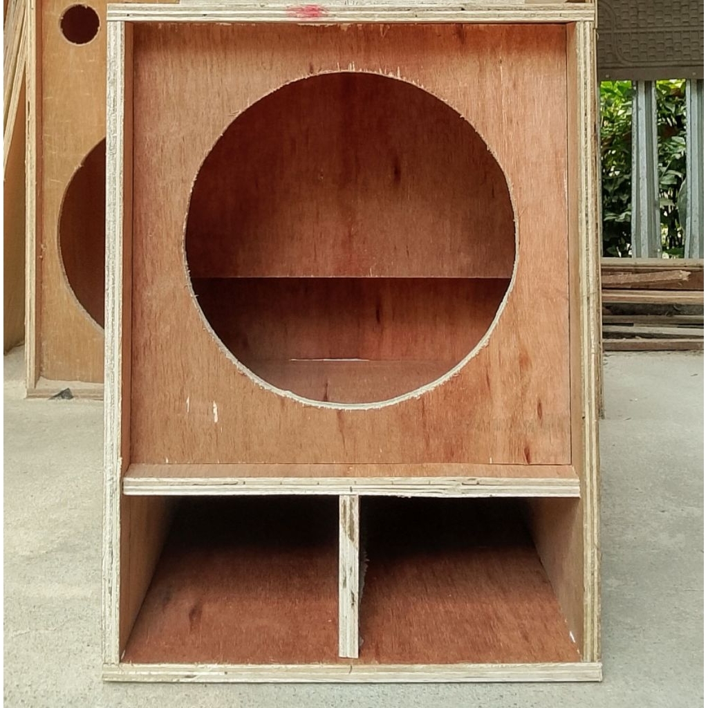 Box speaker mini scoop 12 inch bahan 15mm semi