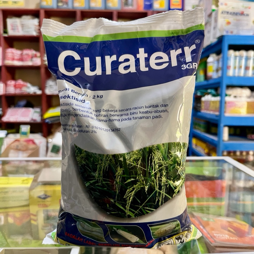 Insektisida Curater 3 Gr Isi 2 Kg Sistemik Biru