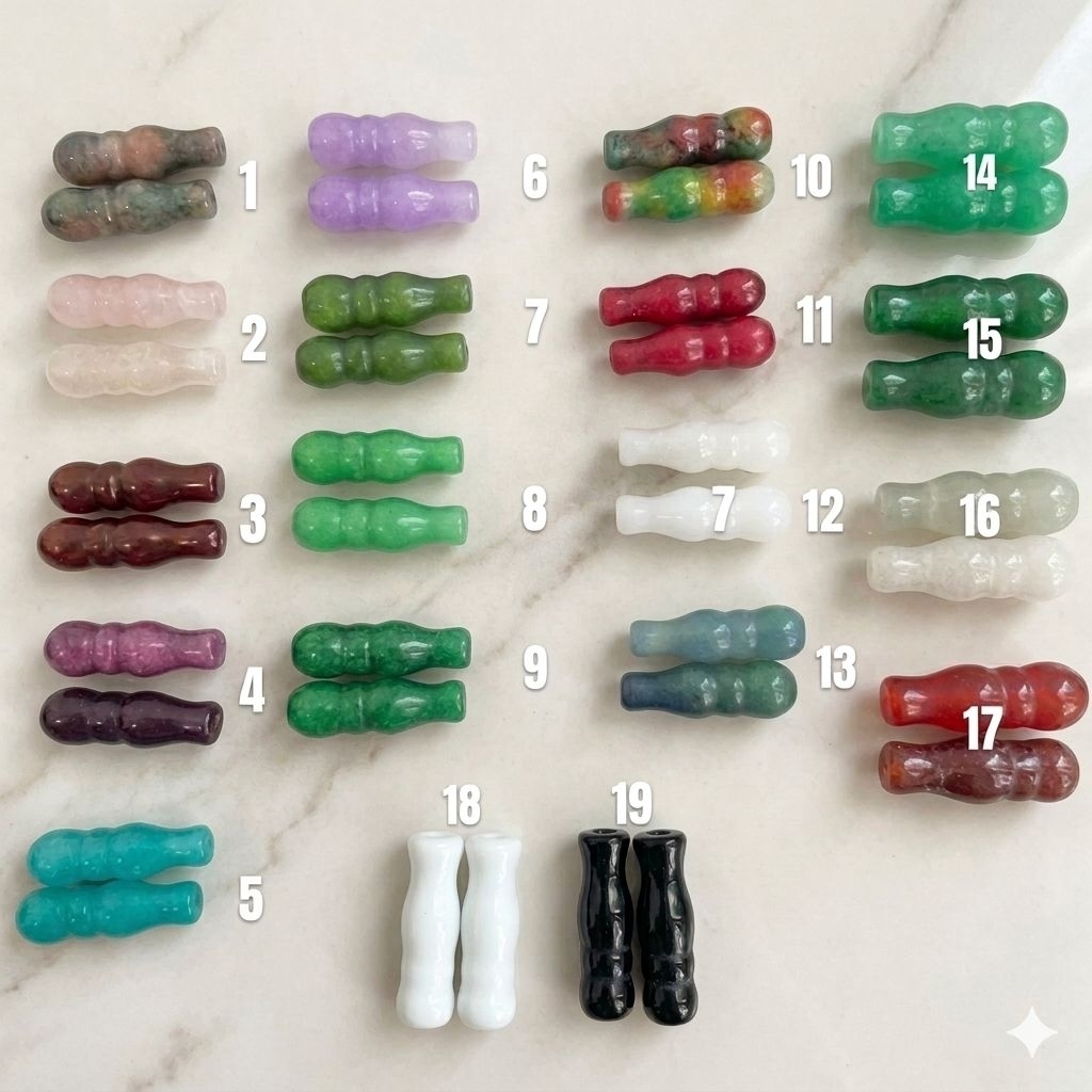 Bahan Kepala Tasbih Batu Besar Kecil dan Pembatas Tasbih ecer DIY CRAFT beads