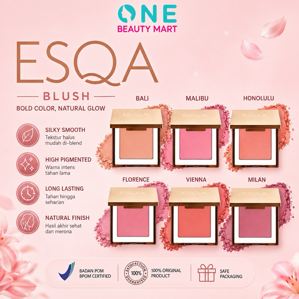 ESQA Blush | Honululu - Florence -Bali - Malibu - Milan