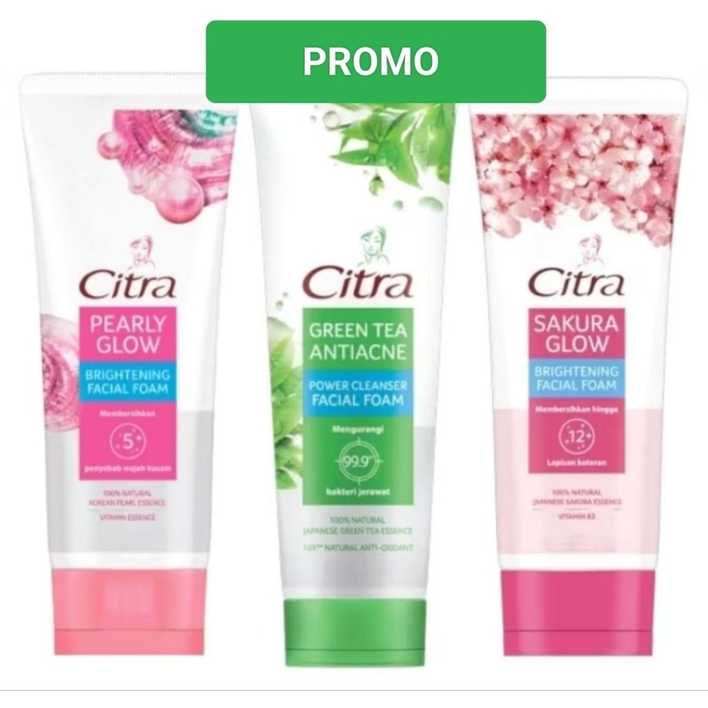 [PROMO]Sabun Wajah Citra - Pencerah dan pembersih Alami, Mutiara Korea, Vitamin B3 Anti jerawat
