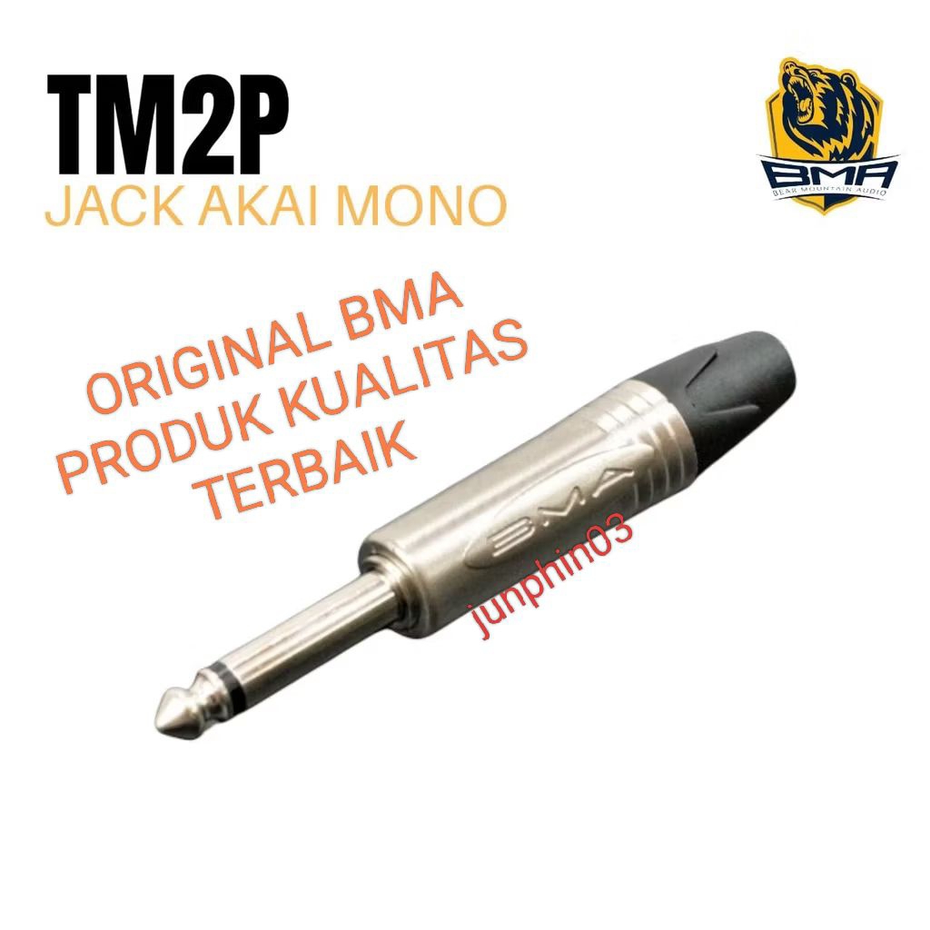 Jeck Akai mono Jack bma tm2p Jek gitar bma original