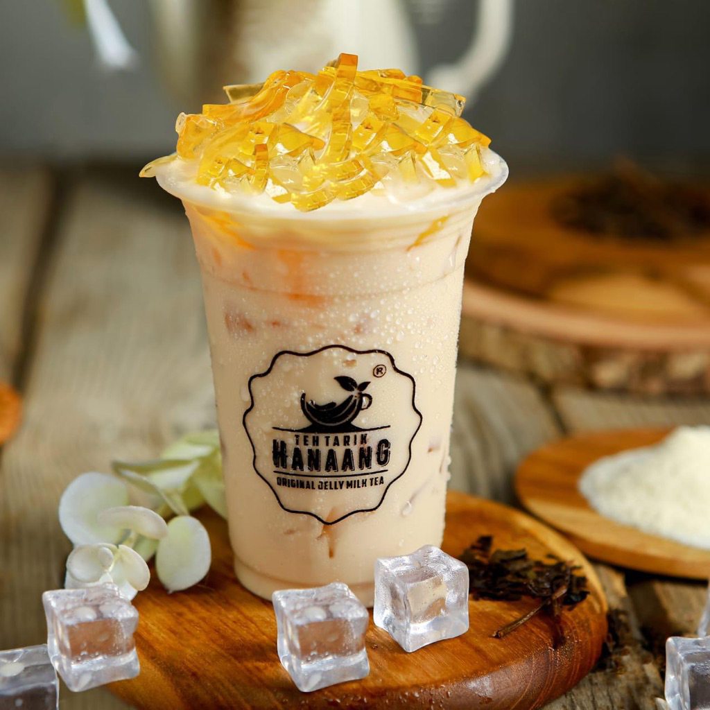 Teh Tarik Hanaang Original Jelly Milk Tea | Minuman Segar Creamy