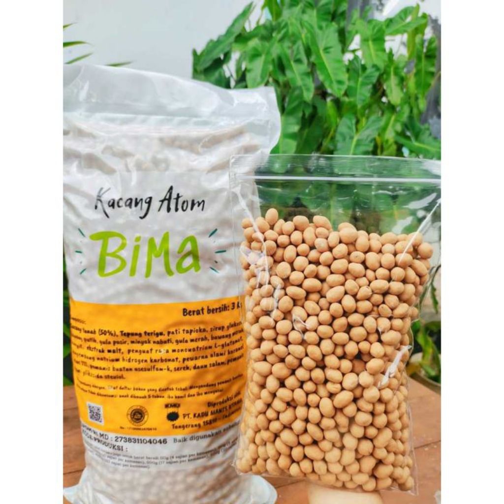 500 Gram Kacang Atom Oven Gurih Renyah/Kacang Atom Oven