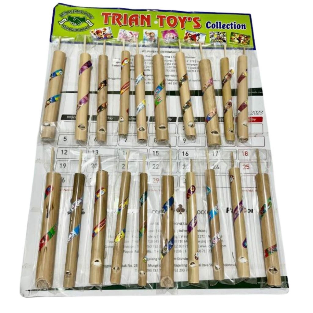 Suling Bambu Layar Isi 20 Pcs Suling Suara Burung Dari Bambu Grosir
