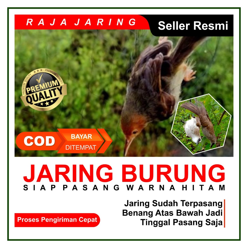 jaring burung kecil/jaring burung tekukur/jaring burung berkualitas