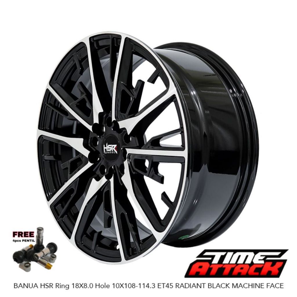 Velg Mobil JAECOO J5 R18 HSR Wheel Banua Ring 18 Pcd 5X108 / 5X114,3