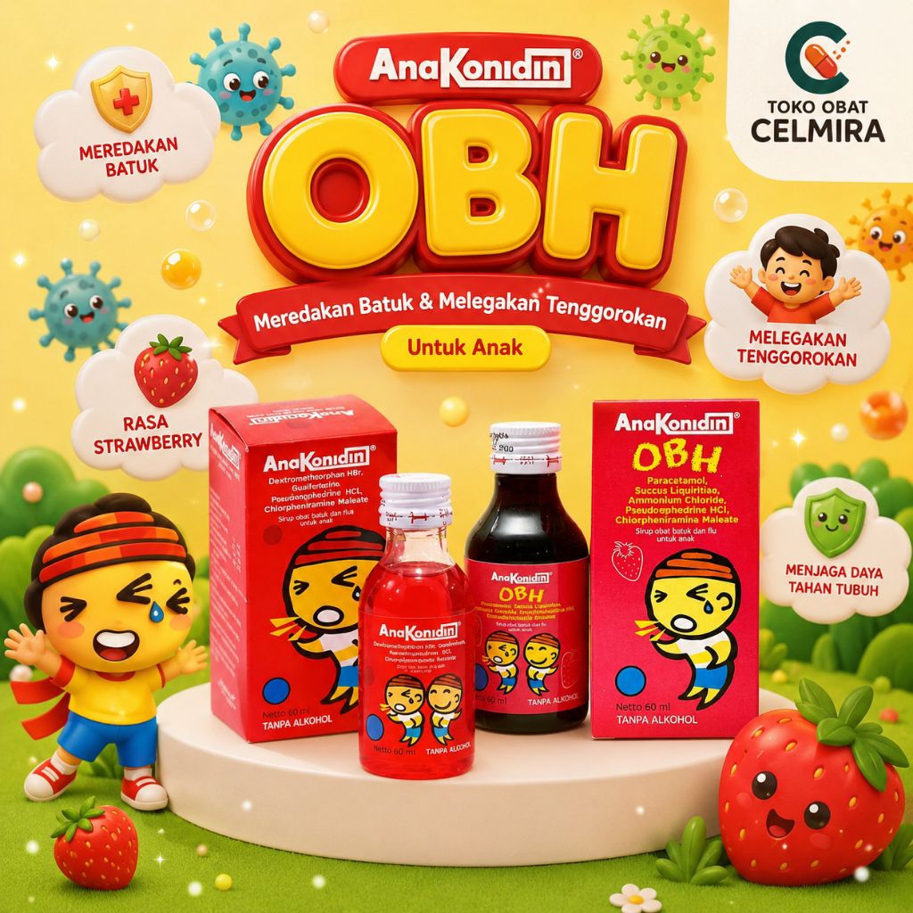 Anakonidin Sirup & Anakonidin OBH 30ml  - Obat Batuk Pilek Anak