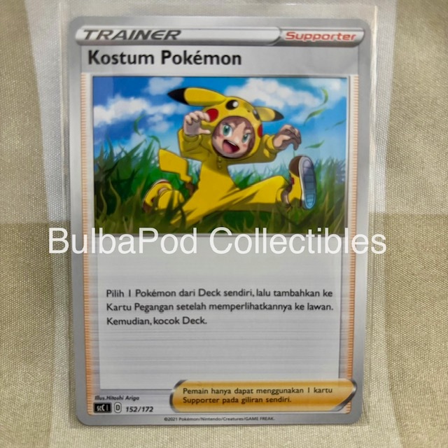 Pokemon TCG Indonesian Kostum Pokemon SCC 152/172 V Starter Deck Evolusi