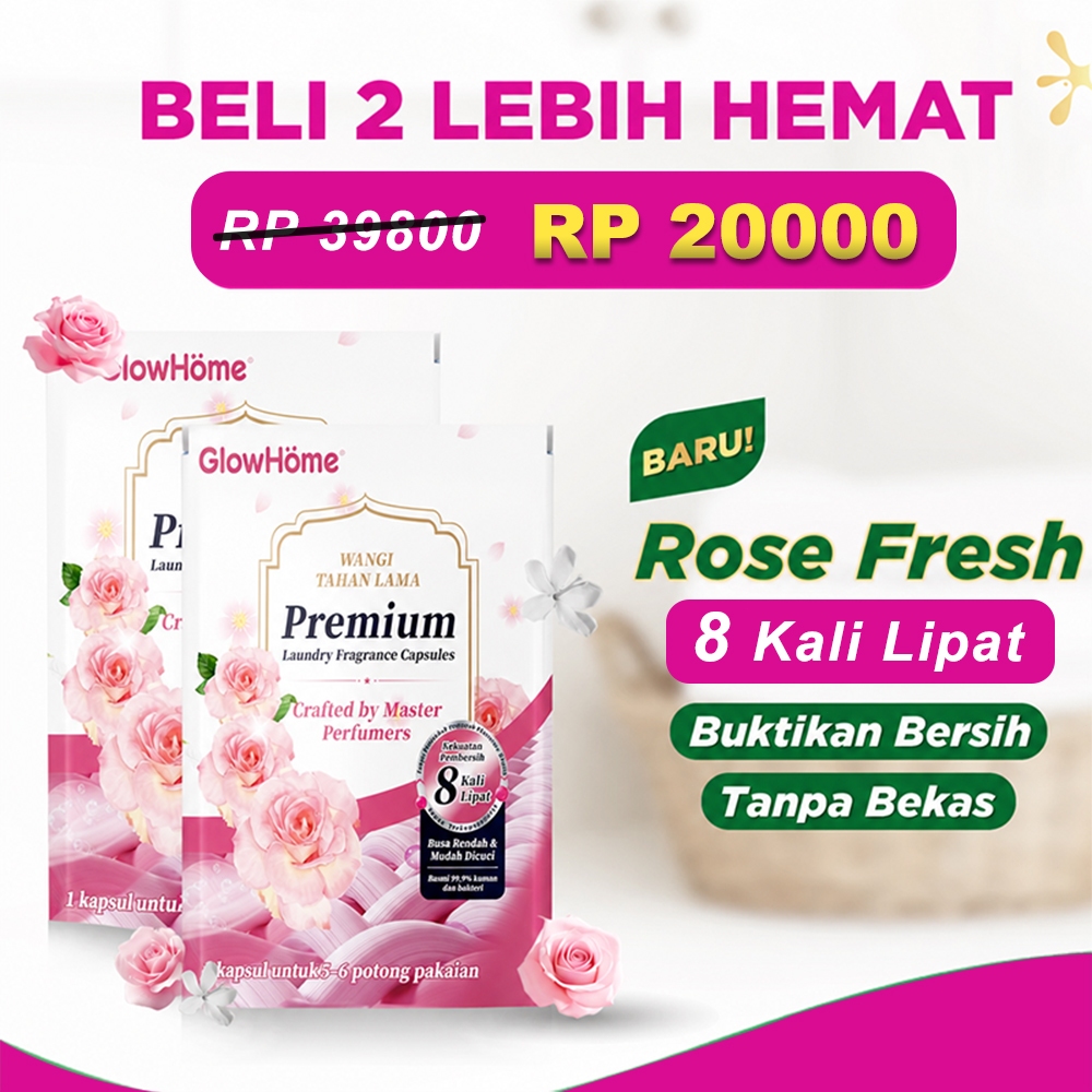 [BELI 2 LEBIH HEMAT] Glowhome Laundry Pods 3in1 Kapsul Deterjen Sabun Cuci Baju Praktis Sekali Pakai