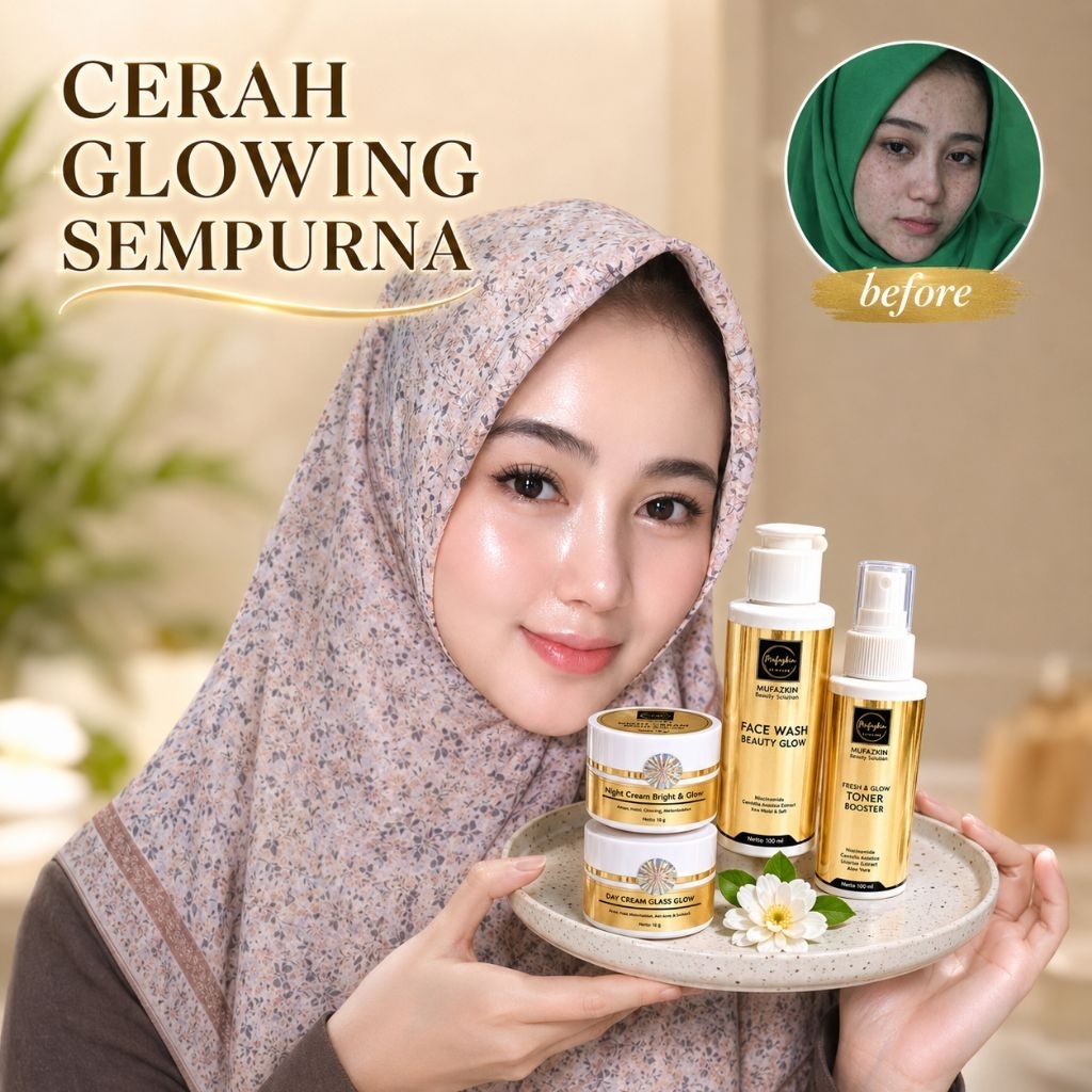 Skincare 1 Set Lengkap Pemutih Wajah BPOM Cepat Glowing Permanen skincare whitening original Memutih