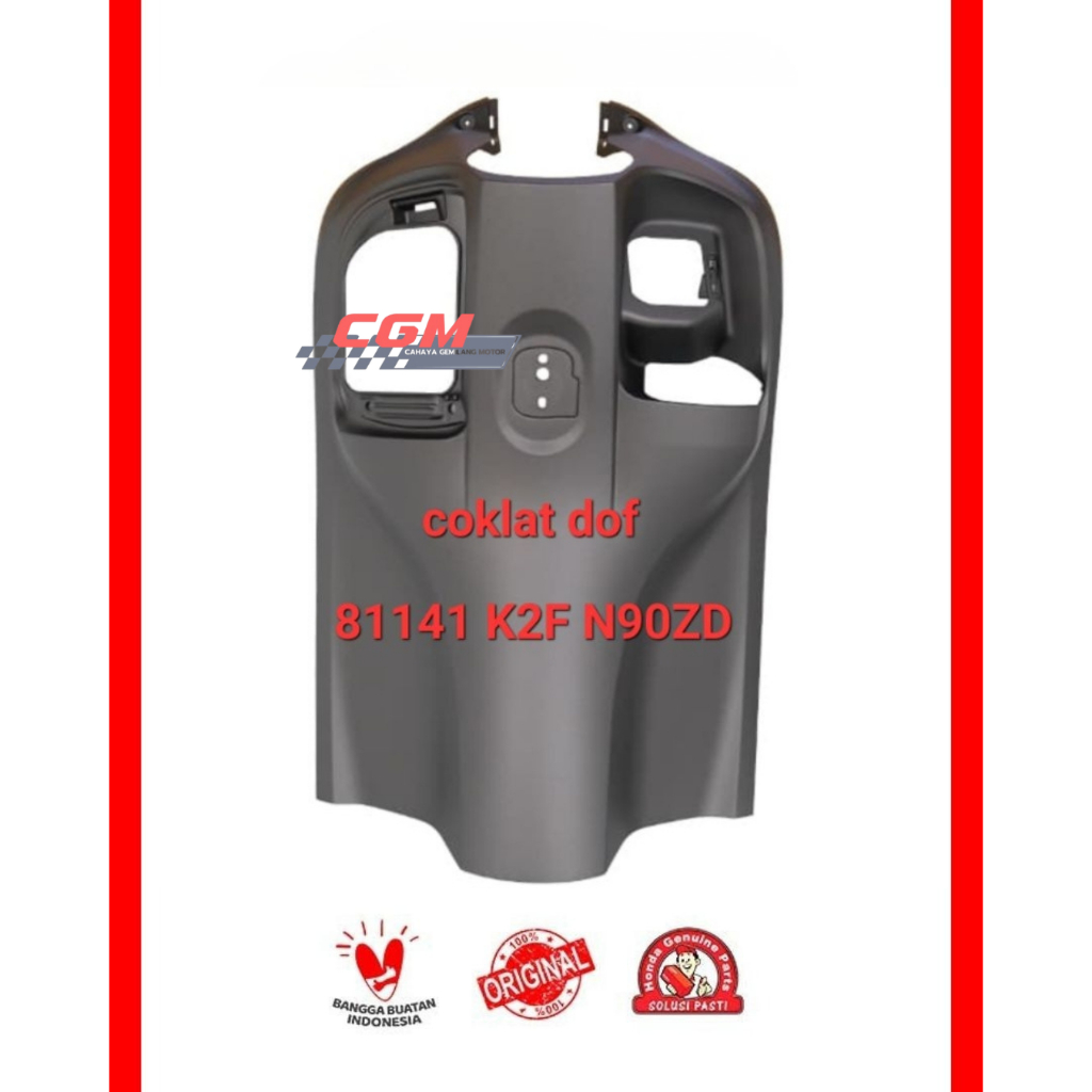 81141-K2F-N90ZD cover kontak keyless coklat dof atau dashboard scoopy new type prestige hijau lumut 