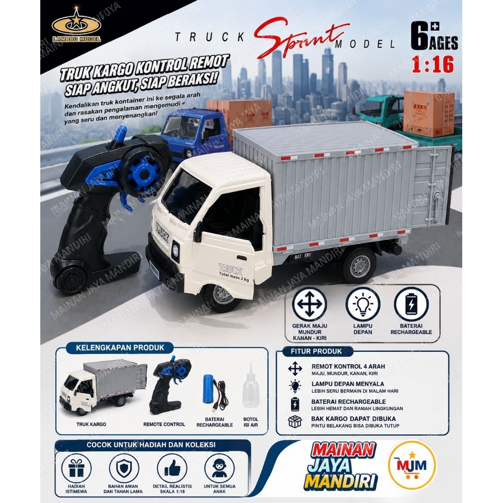 mobil pick up box rc remot asap mobil pick up asap model box