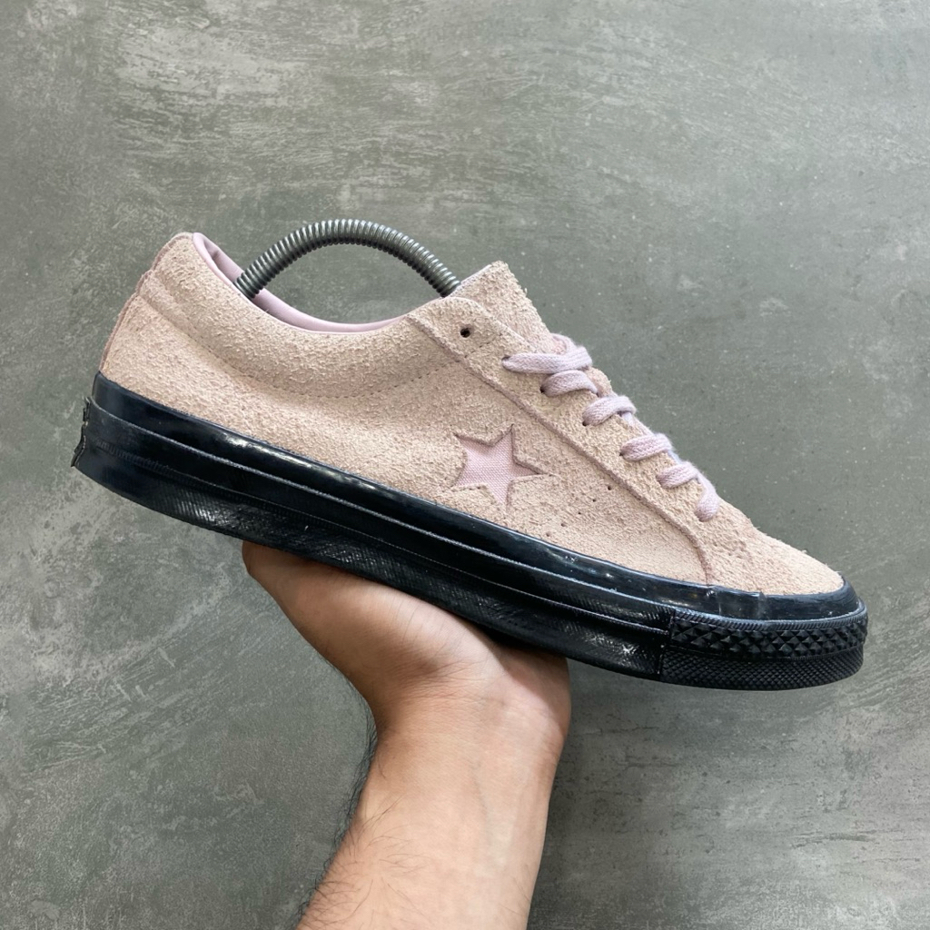[Size 42] Converse One Star Low ‘Plum Chalk Black’ (163374C) Second Original Kondisi Mulus Nominus. 