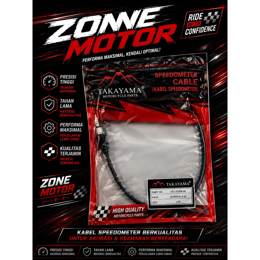 Takayama KABEL SPEEDOMETER tipe motor JUPITER Z 03