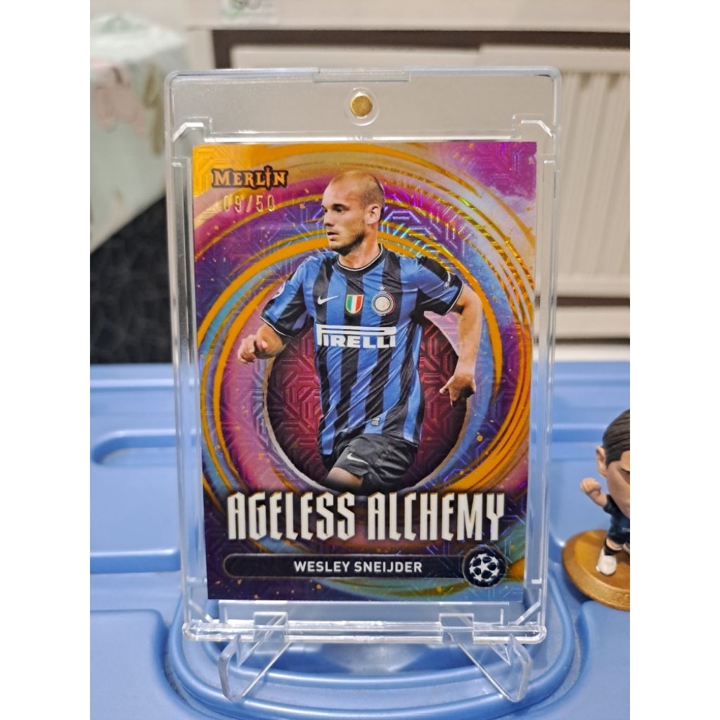 Kartu bola Intermilan Topps Merlin  Ageless Alchemy Wesley Sneijder