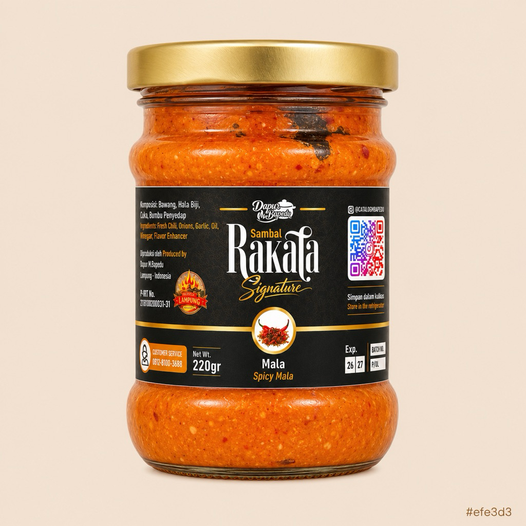 Sambal Rakata Signature Mala 220 g