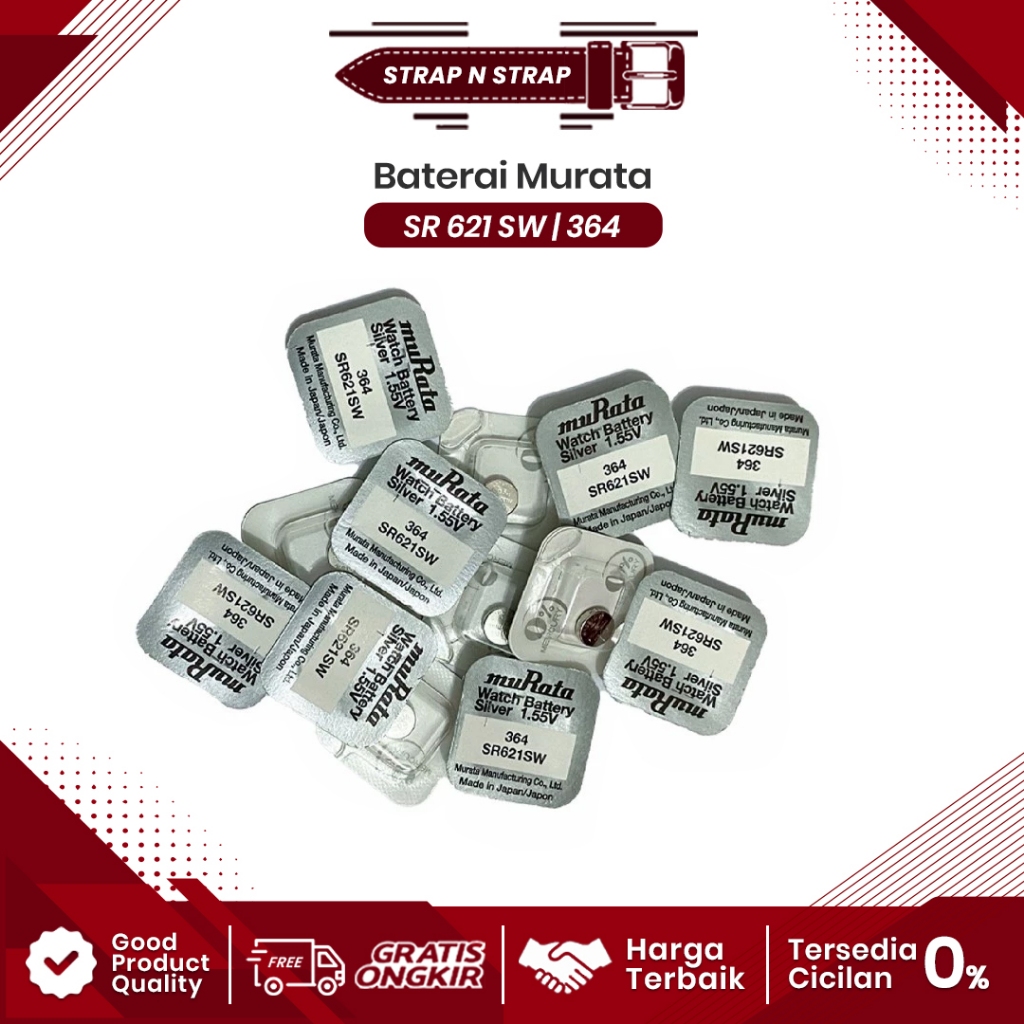 Baterai Batre Battery MURATA 364 SR621SW Original Jam Tangan SR621SW SR 621 621SW